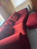 Big Sofa / Couch mit Big Sessel in schönem Rot, ohne Hocker Baden-Württemberg - Kirchardt Vorschau