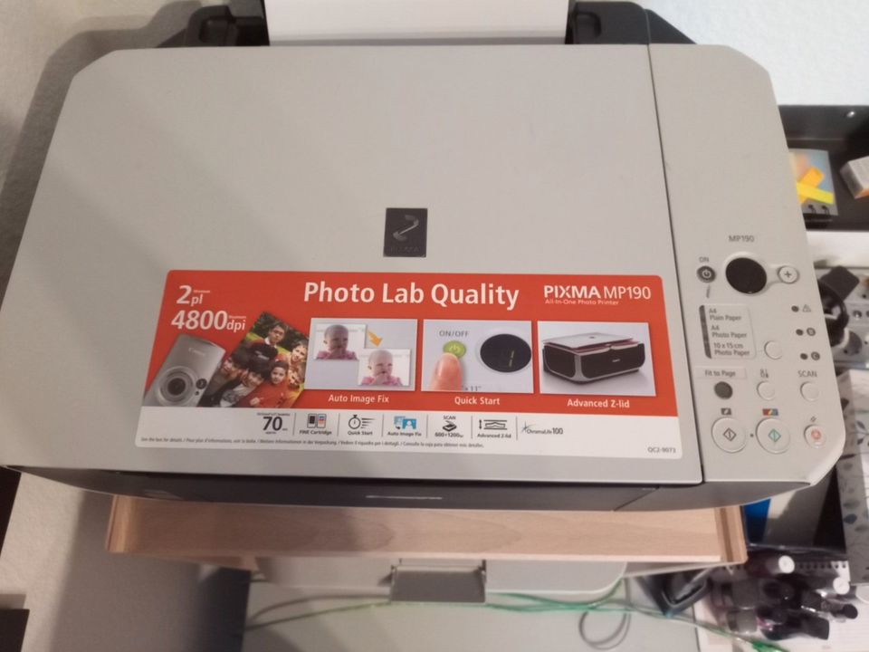 Drucker CANON PIXMA MP 190 photo printer Scanner Kopierer Farbe in Rotenburg (Wümme)