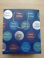 1x kleine Geschenktüte Verpackung | happy Birthday blau silber Nordrhein-Westfalen - Mülheim (Ruhr) Vorschau