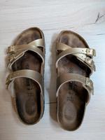 Birkenstock Franca gold 39 schmal Berlin - Mahlsdorf Vorschau