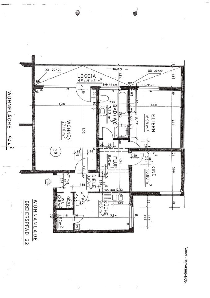 95m² Wohnung mit Balkon in Top-Lage – Ruhig und Lichtdurchflutet! 28m² Keller! 6% Rendite! in Dortmund