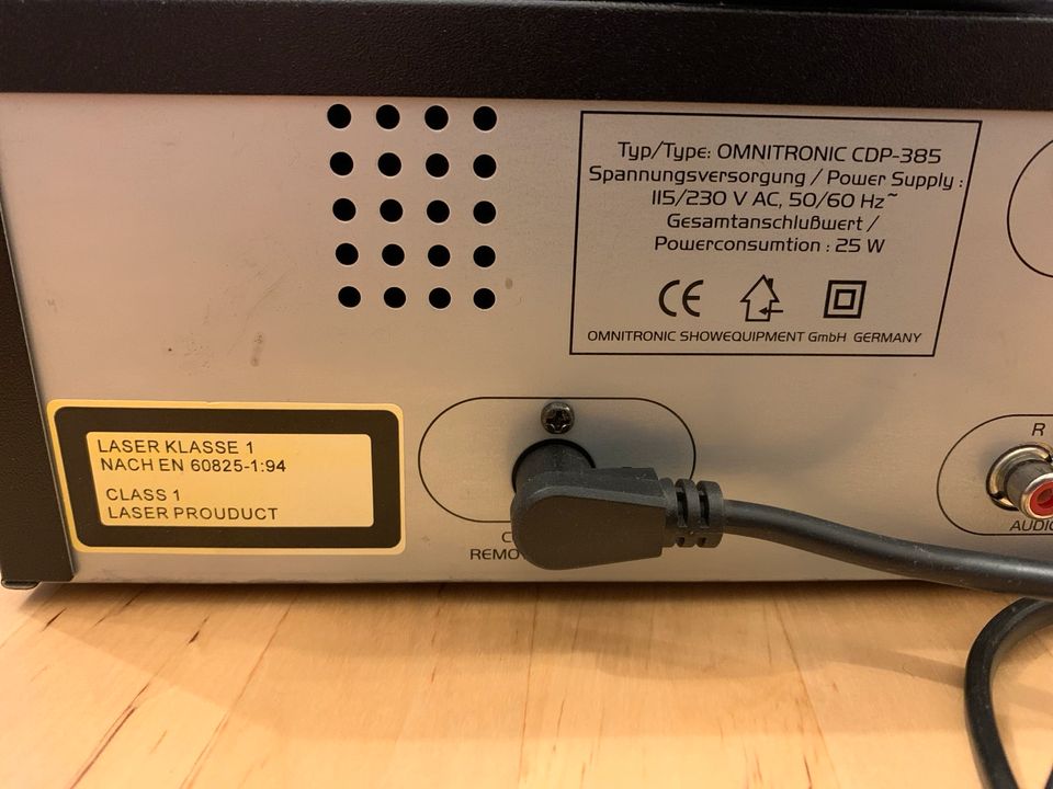 Omnitronic CDP-385, Dual Discplayer in Werneuchen