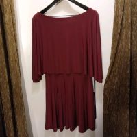 Kleid mit Pellerine und Carmen Ausschnitt, Gr 42, Magenta Hannover - Linden-Limmer Vorschau