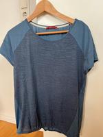 Esprit edc Shirt T-Shirt Materialmix L blau Gummizug Hessen - Riedstadt Vorschau