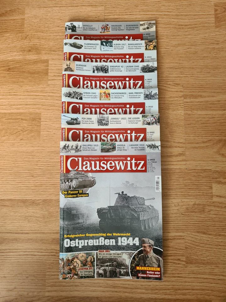 Clausewitz Heftsammlung 2022 komplett in Kabelsketal