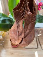 Sandalen braun Leder Bullboxer 41 Schuhe geflochten Düsseldorf - Bilk Vorschau