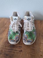 ♥️ Adidas Sneaker Turnschuhe Schuhe Blätter Blumen grün Hipster Niedersachsen - Loxstedt Vorschau