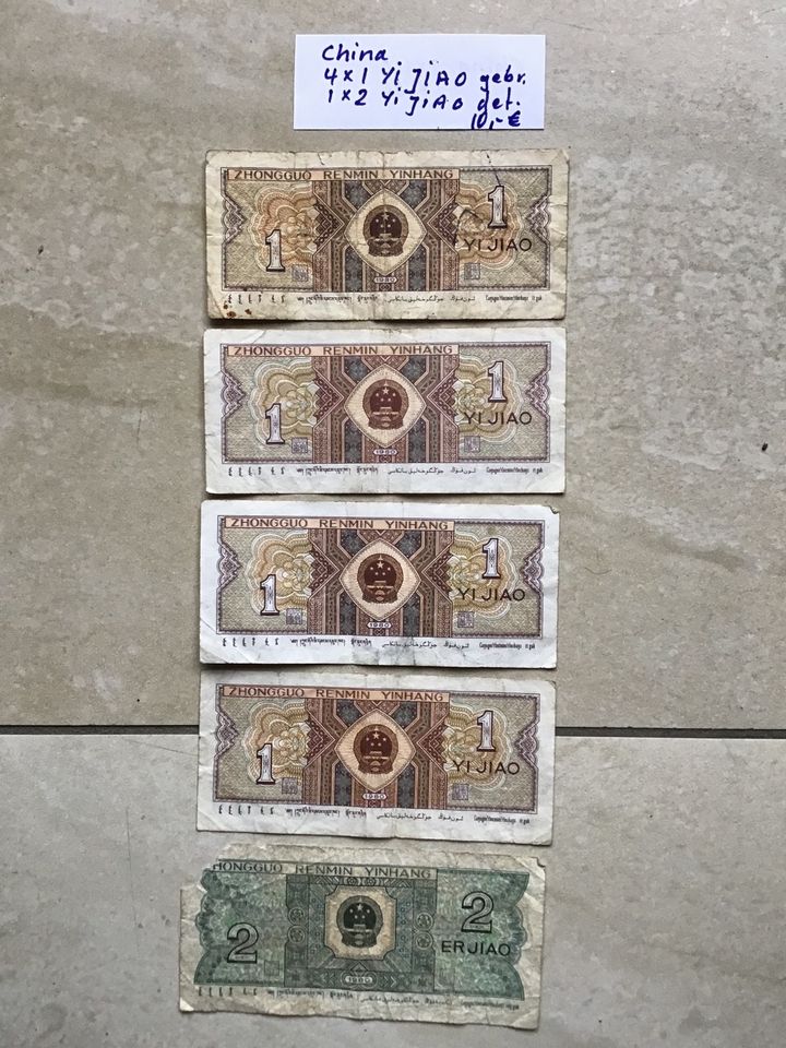 Verschiedene alte Banknoten, den Rest den ich noch habe in Kamp-Lintfort