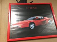 Bild mit Rahmen in rot Ferrari Rahmen Spiegel Poster Deko Saarland - Merzig Vorschau