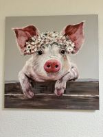 tolles miaVilla Leinwand Bild Schwein Rosi ausgefallen 100x100 Nordrhein-Westfalen - Wermelskirchen Vorschau