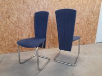 2 Stühle, Schwingstühle, blau, Metallgestell, CHENNA Berlin - Mitte Vorschau
