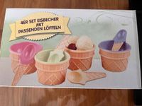 Kunststoff Eisbecher 4 er Set mit Löffel Dresden - Neustadt Vorschau