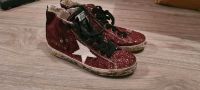 Golden Goose Sneaker dunkelrot Mega Glitzer Gr  33 Bayern - Haimhausen Vorschau