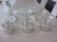 Tablett mit 6 Teegläsern Tassen Farbe silber Glas Hessen - Mörfelden-Walldorf Vorschau