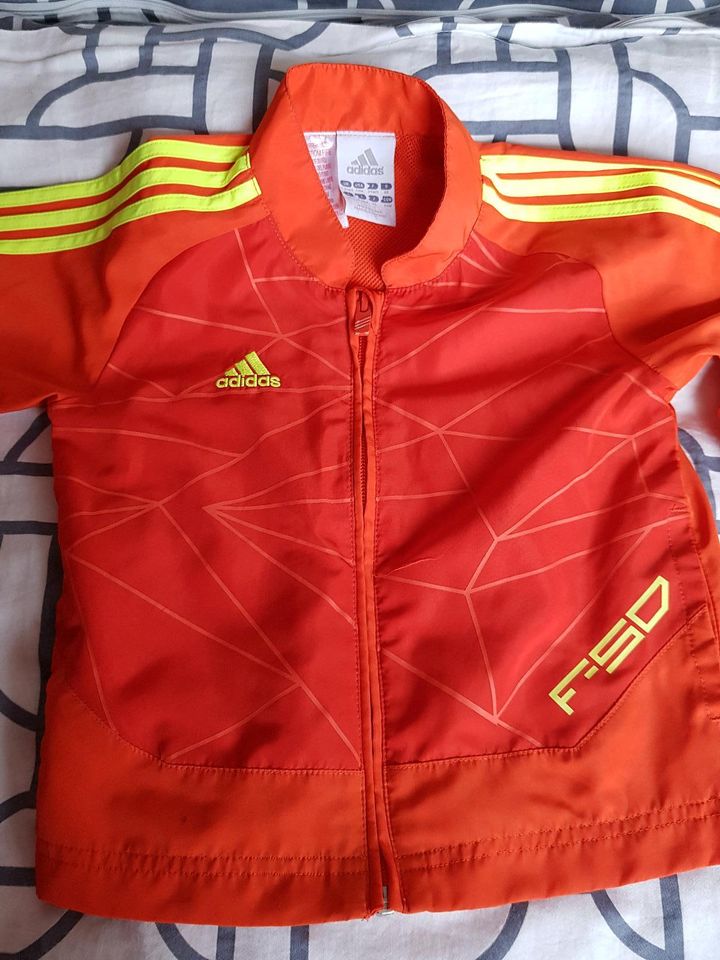 Trainingsanzug Adidas Größe 86 Jogginganzug Orange schwarz in Bad Klosterlausnitz