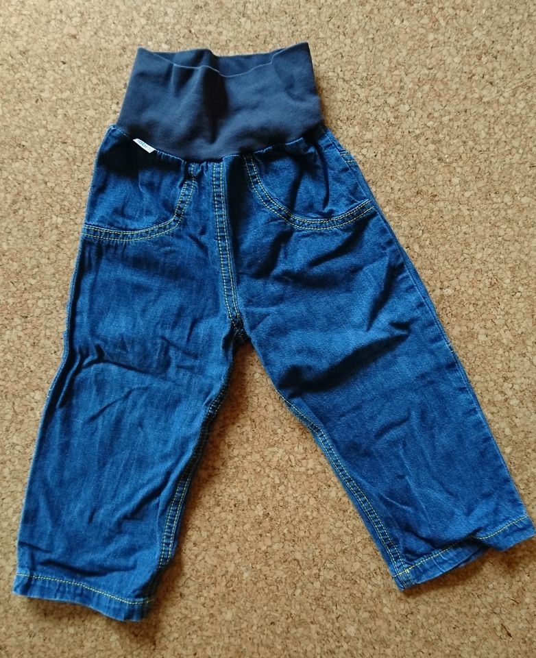 Leichte Jeans Hose, iobio, kbA, Gr. 74/80 in Werbach