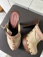 Sommerkind Clogs Plateau rose Gr. 36 Echtleder Stiletto Boho Hessen - Groß-Umstadt Vorschau