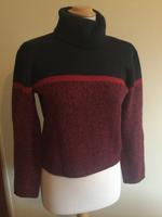 Rollkragenpulli Pulli Taifun rot/schwarz kurz Bayern - Olching Vorschau
