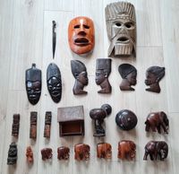 Konvolut Holzmasken, Figuren, Holzkästchen größtent. afrikanisch Nordrhein-Westfalen - Netphen Vorschau