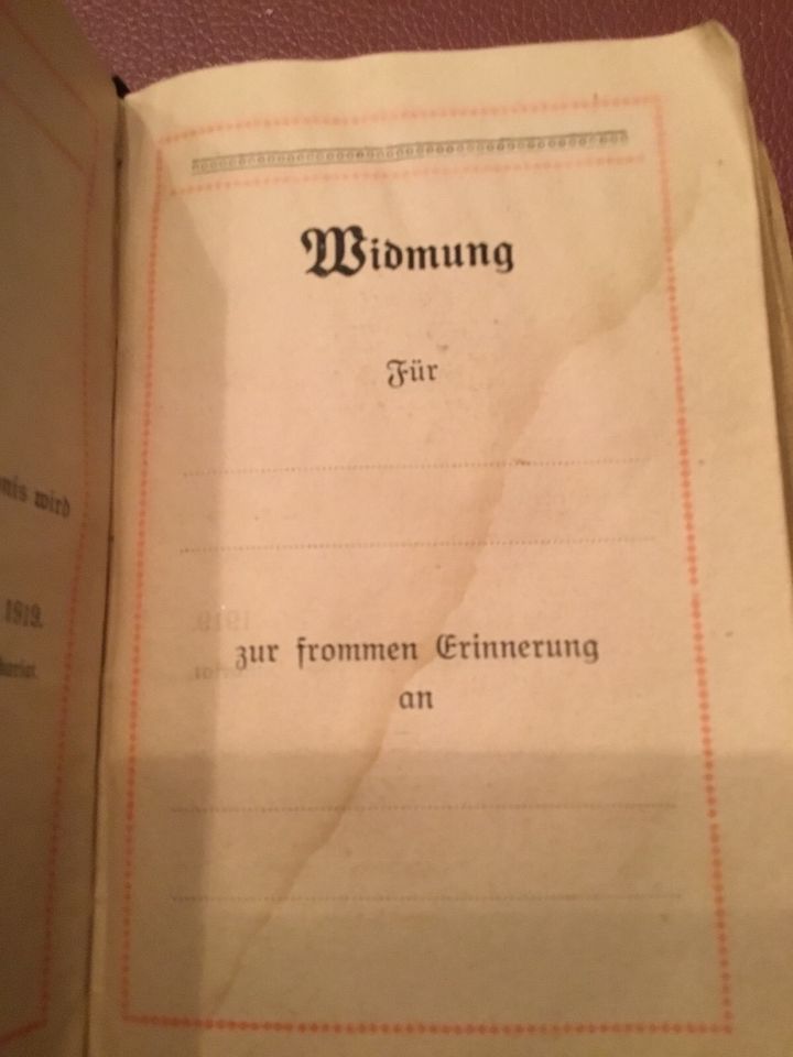 Gebetbuch geistlicher Wegweiser für Eheleute 1919 Myrten u. Rosen in Vogt