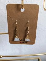 Ohrringe handmade Resin weiß goldfarben Thüringen - Arnstadt Vorschau