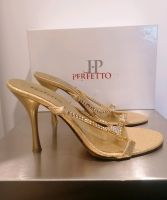 Neue italienische Party Leder-Sandalen Gold Gr 38 Nürnberg (Mittelfr) - Großreuth b Schweinau Vorschau