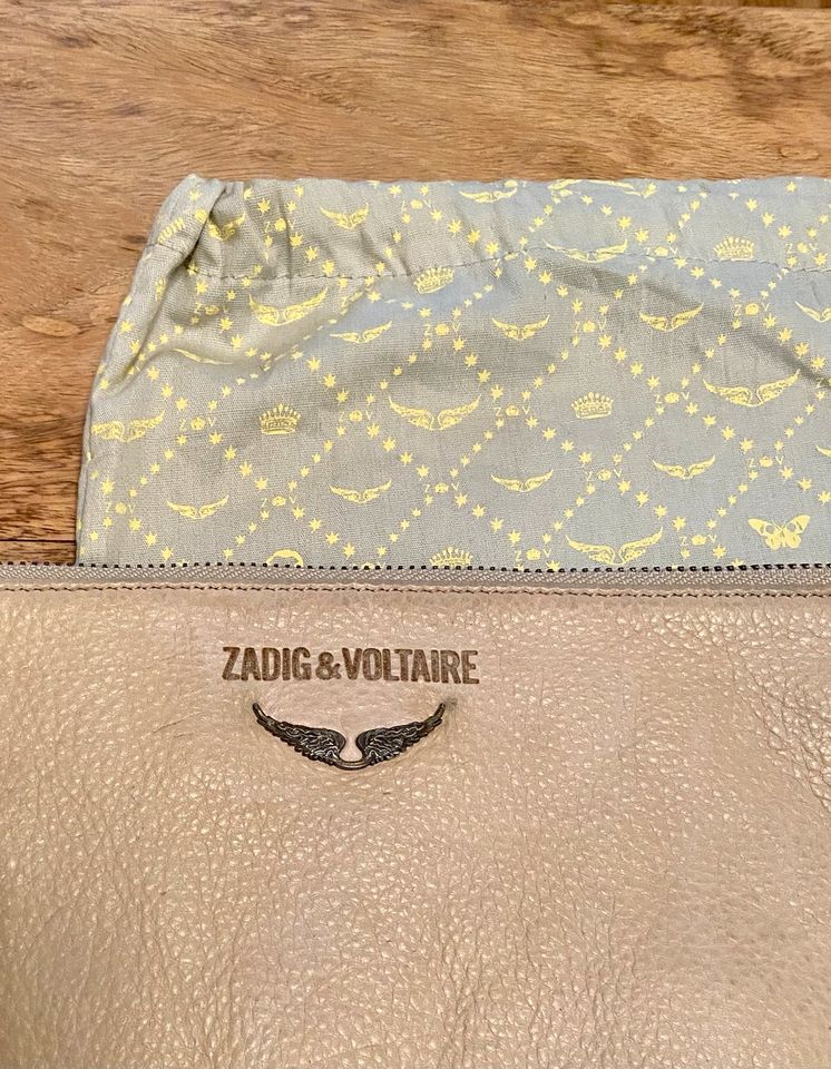 Zadig & Voltaire Leder Clutch Handtasche in Berlin