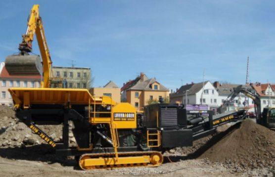 Brecher Brecheranlage Bauschutt schredder Abriss Abbruch in Sangerhausen