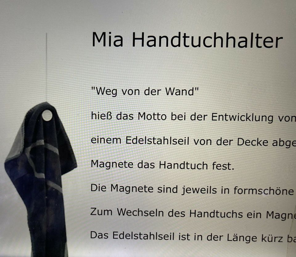 Handtuchhalter-Seil - Edelstahl - NEUWARE in Tübingen