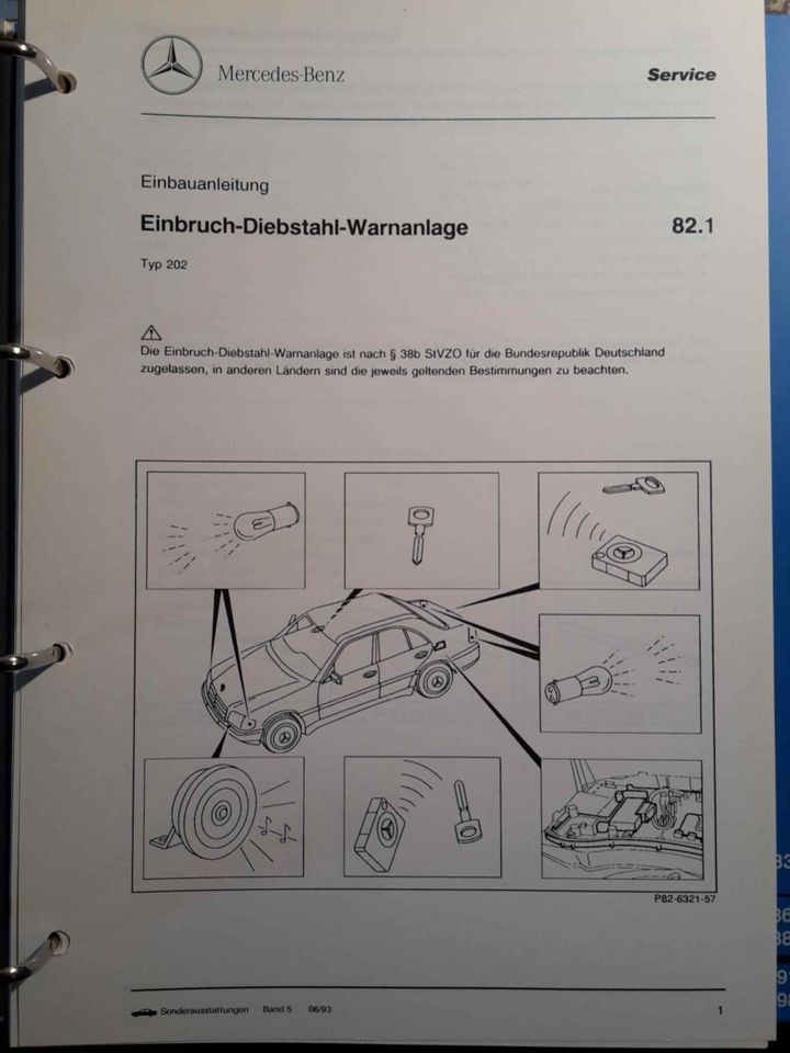 Mercedes Werkstatthandbuch Einbauanleitung C-,E-, SLK-Klasse in Bischofsheim