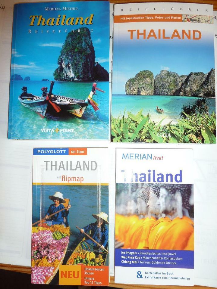 7 verschiedene Reiseführer Magazin Bildbände über Thailand Urlaub in Hattersheim am Main