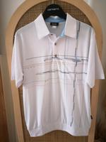 Vintage Hajo Poloshirt Muster, Weiß, Polo, Shirt, 80s, 90s Dresden - Neustadt Vorschau