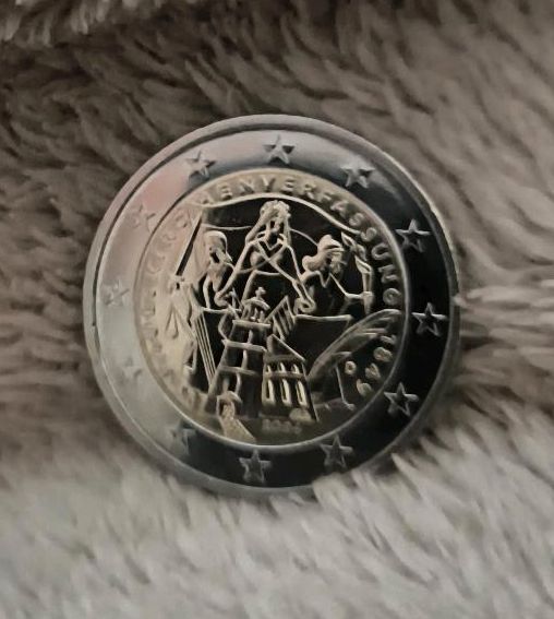 2 Euro Münze in Regnitzlosau
