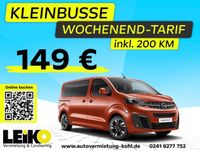 Gruppenreisen // Kleinbus mieten: Wochenend-Tarif inkl. 200 KM Aachen - Aachen-Brand Vorschau