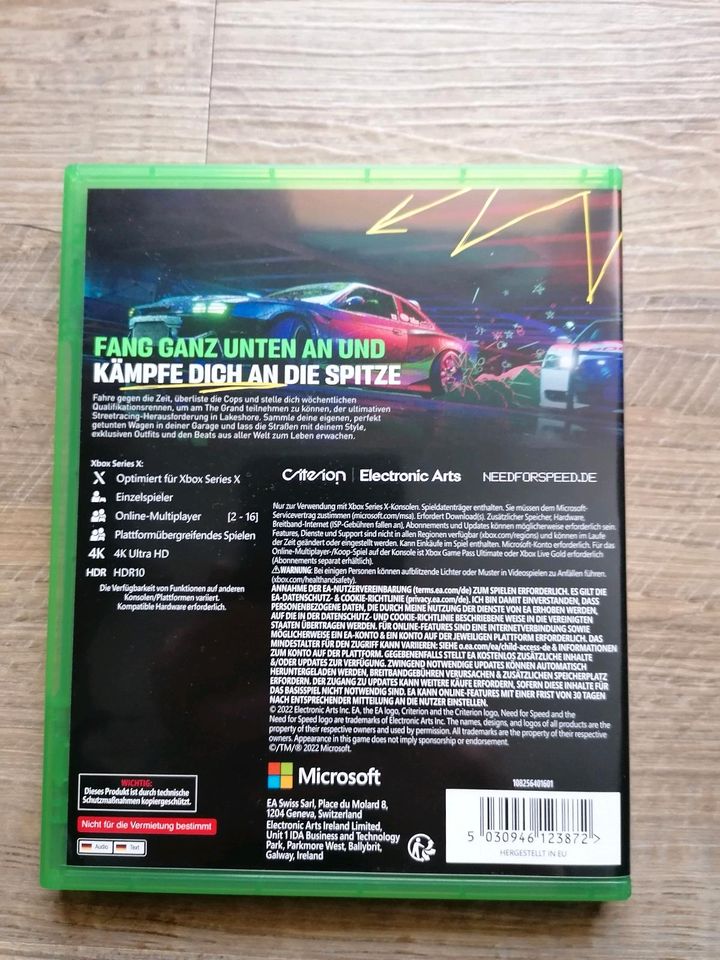 Need for speed Xbox series x Spiel in Falkenstein/Vogtland