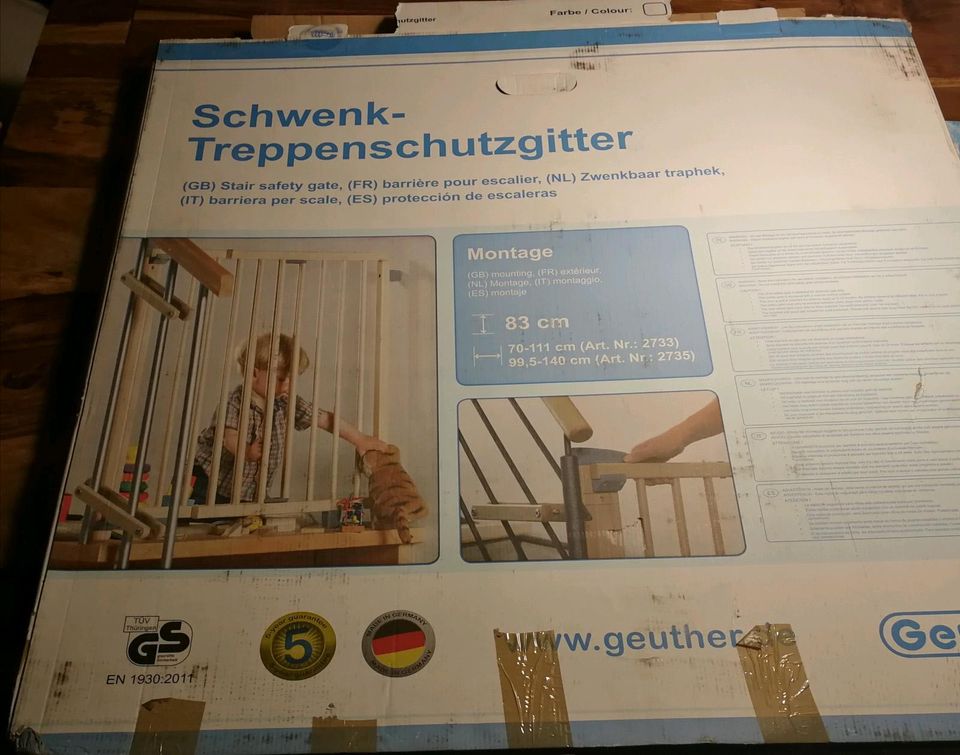 Geuther Schwenk-Treppenschutzgitter bis 111 cm breit,  3 x OVP in Stuttgart