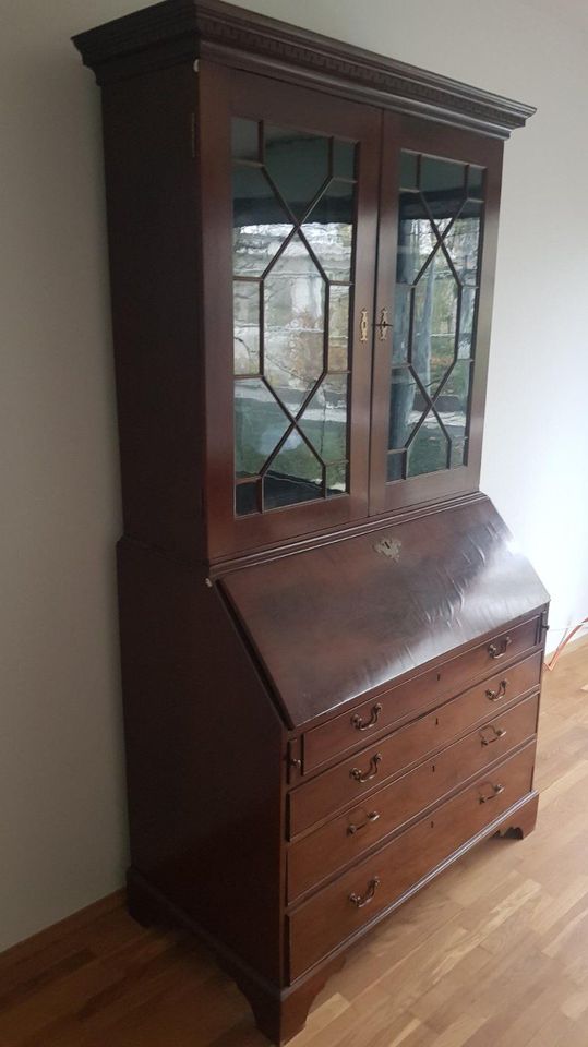 Bureau Bookcase Chippendale ca.1770 Mahagoni Sekretär Bücherregal in Krefeld