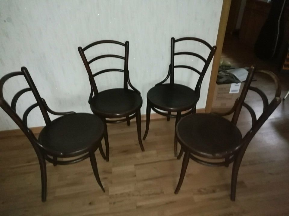 8 Original Thonet Stühle, Ende 19. Jahrhundert in Kasel