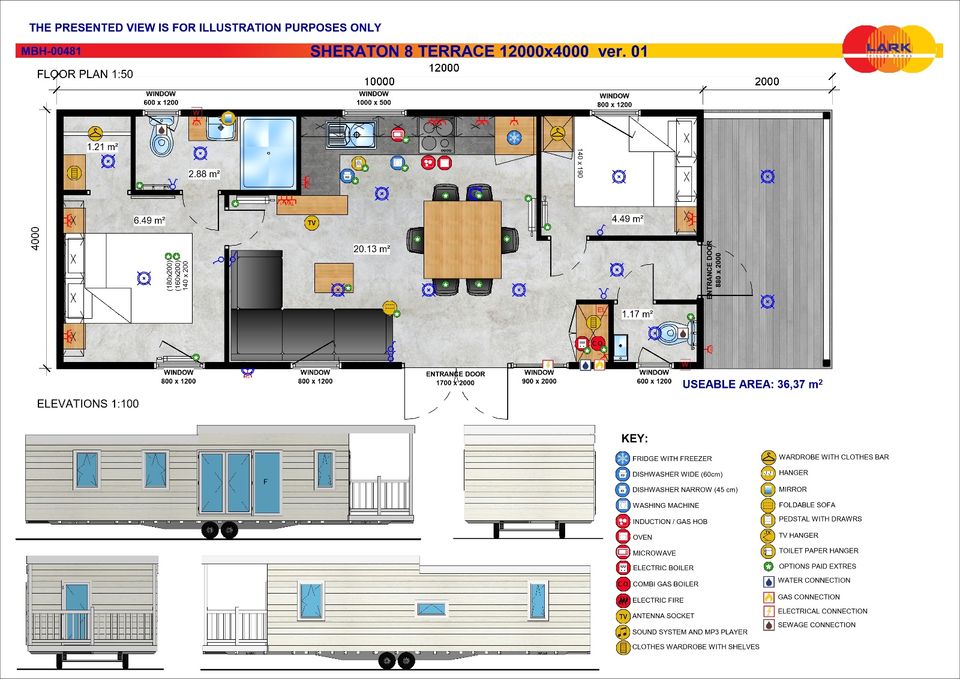 Mobilheim / Modulhaus / Tinyhaus Neu Winterfest Lark Sheraton KfW40 GeG konform in Berlin