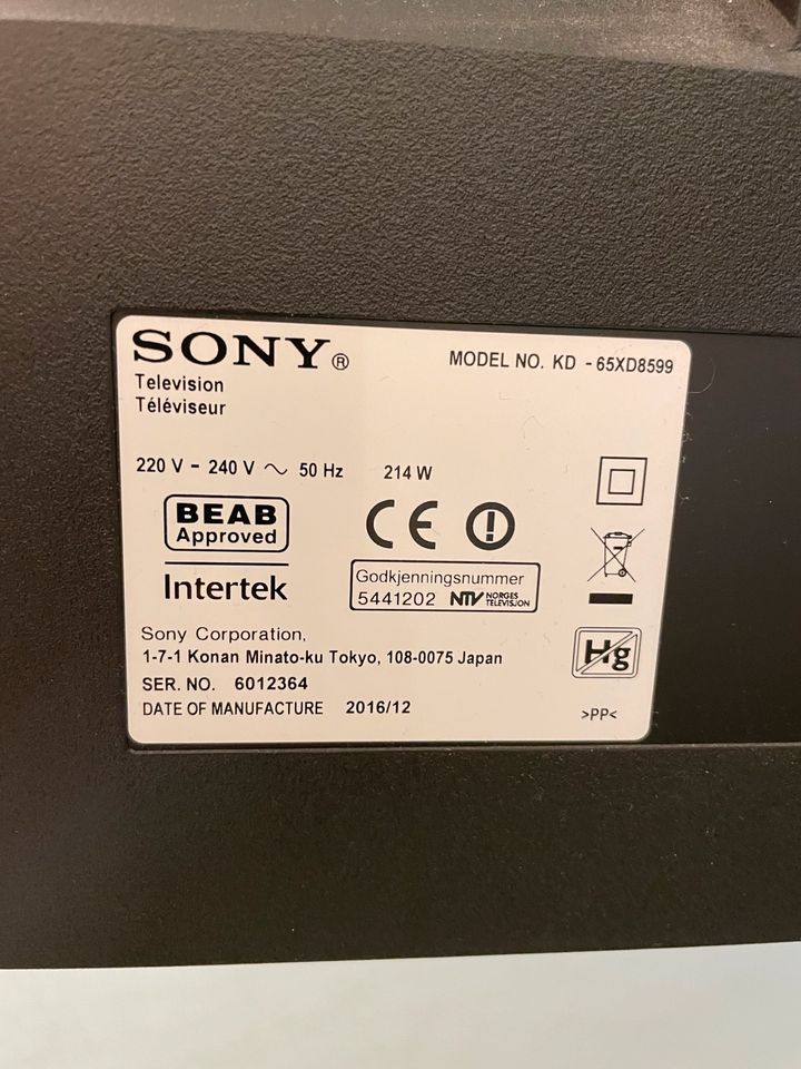 Sony 65“ LCD TV 4K UHD in Goch