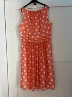 Swing Kleid Punkte 38 apricot weiß Niedersachsen - Garrel Vorschau