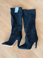Neue Schwarze Stiefel H&M Wildlederoptik Bremen - Horn Vorschau