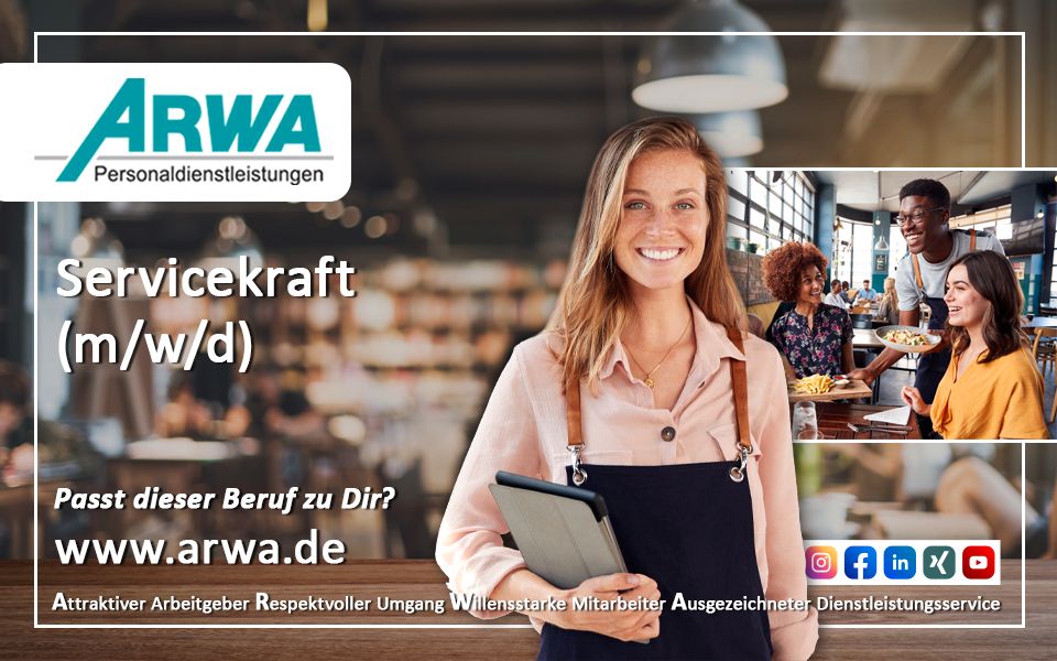 Servicemitarbeiter (m/w/d) in Wermsdorf gesucht - ARWA Riesa in Wermsdorf