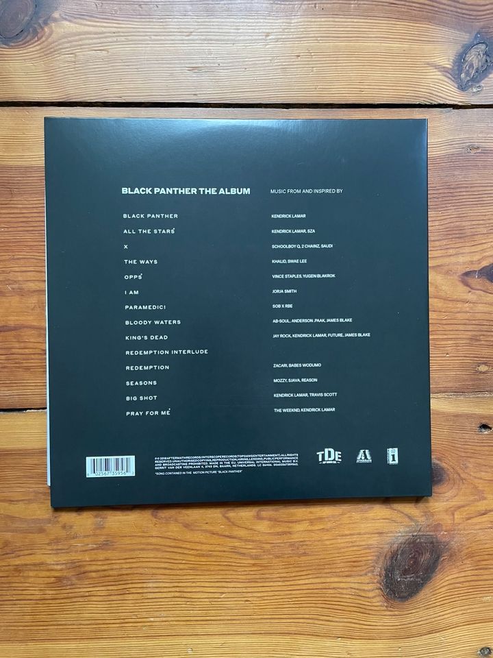 Black Panther OST Vinyl Kendrick Lamar, SZA, The Weekend 2 LP in Berlin