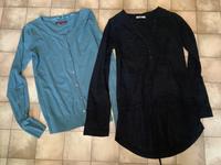 Set Strickjacke schwarze Bluse in S XS 34 36 Longbluse Tunika Hessen - Fronhausen Vorschau