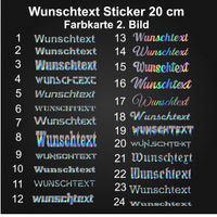 Wunschtext Aufkleber Wunsch Sticker Logo Insta Namen Münster (Westfalen) - Wolbeck Vorschau