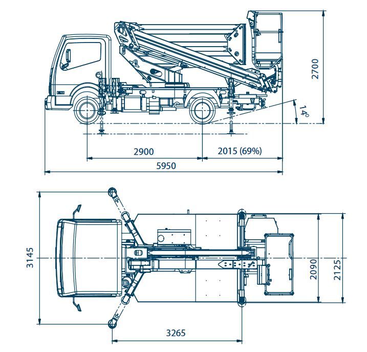 LKW-Hebebühne zu vermieten in Auerbach (Vogtland)