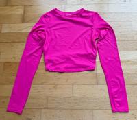 Bershka Langarm Shirt cropped pink Damen XS Hessen - Bad Vilbel Vorschau