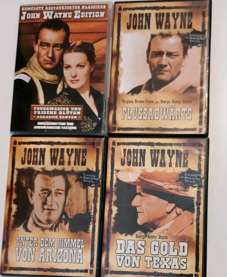 DVD John Wayne 4 DVDs in Harsewinkel - Marienfeld