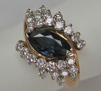 Brillant Ring 585 14kt Gold Safir Saphir Diamant Brillanten  7912 Bayern - Lichtenberg (Oberfranken) Vorschau